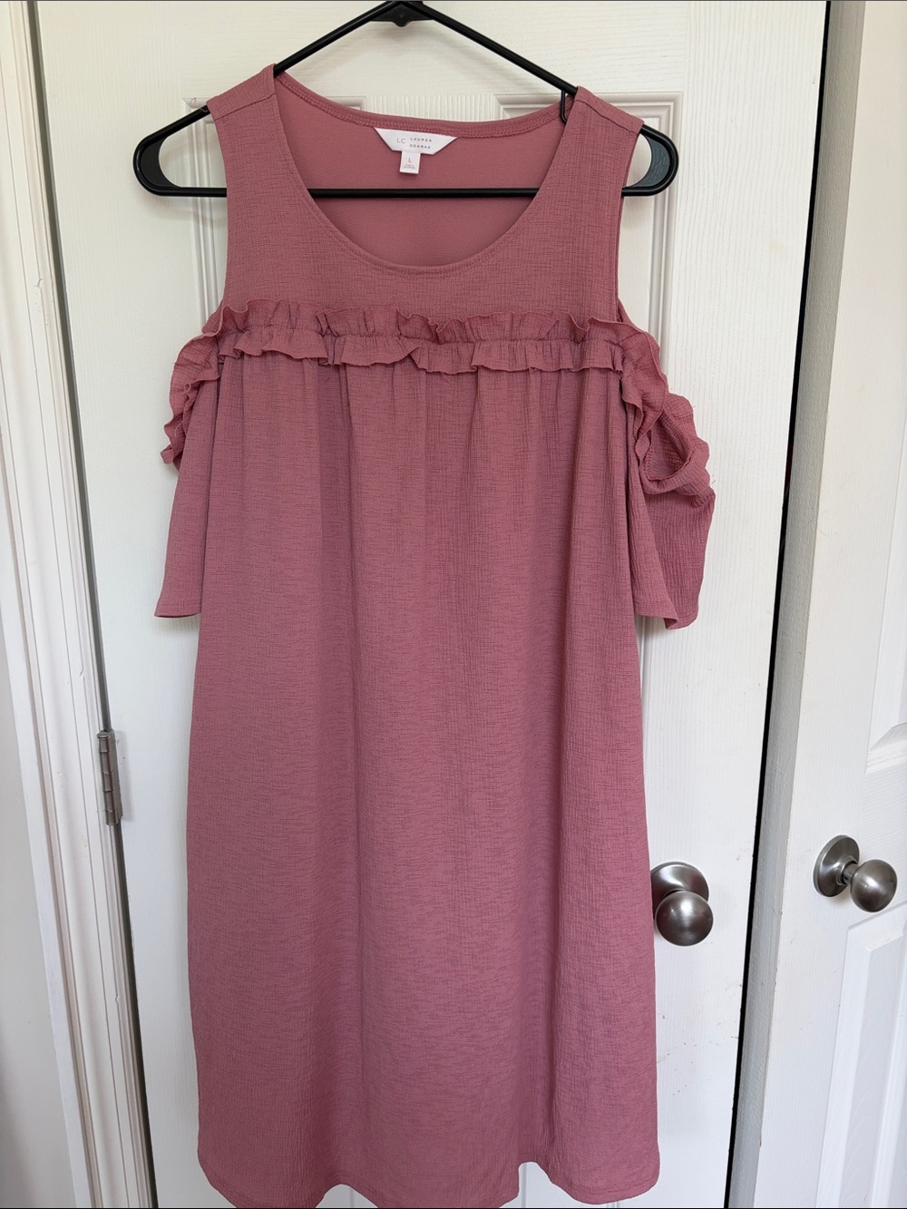 LC Lauren Conrad Dusty Rose Textured Tank Dress